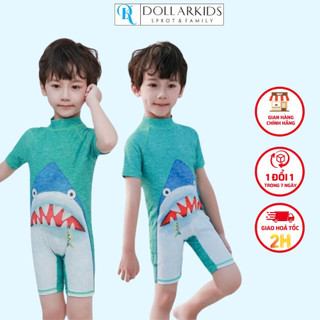 Đồ Bơi Cho Bé Trai Dollarkids In Hình Cá Mập Màu Xanh Da Danh Cho Trẻ Từ 3 Tuổi Đến 12 Tuổi