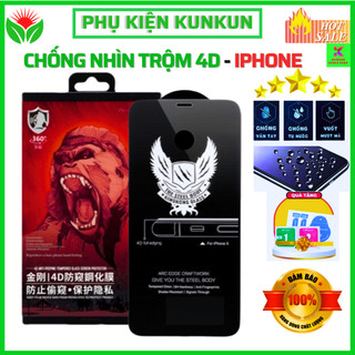 Cường lực iphone chống nhìn trộm KK 4D 15 pro max 14 pro max 13 promax 12 promax 11 pro max xs x xr 7 8 plus