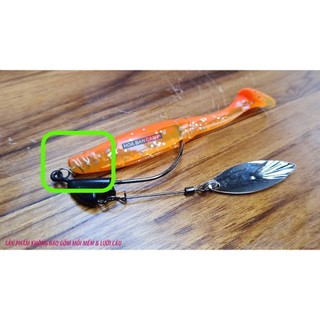 Combo 10 Móc Mồi Mềm Có Chốt Lò Xo | 15x4.5mm