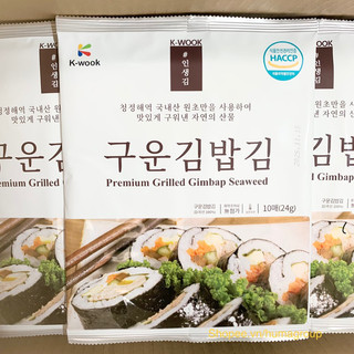 Rong Biển Cuộn Cơm Hàn Quốc - Lá Rong Biển Cuộn Cơm 10 Lá Gimbab, Kimbap, Sushi Loại 22g