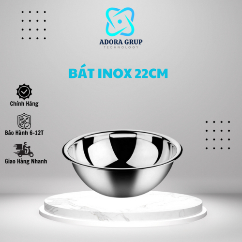bát inox dành cho spa size 22cm