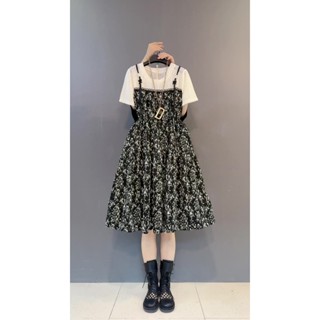 (47-90 KG) ĐẦM ĐEN HOA PHỐI TRẮNG BO THUN EO, CHẤT LỤA PHỐI COTTON LƯỚI, FORM BÁNH BÈO, DỄ MẶC, CHE KHUYẾT ĐIỂM TỐT