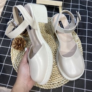 sandal basic mùa thu sẵn hàng form rộng