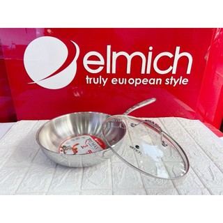 Chảo rán xào inox elmich cao cấp 3 lớp đáy liền Elmich Tri-Max EL-3796 size 26cm