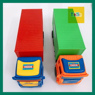[HÀNG VN-SIÊU TO] Đồ chơi xe tải công trình, xe đông lạnh, xe container chở hàng 38cm