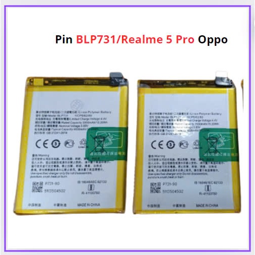 Pin oppo blp731/Realme 5 Pro mới chất lượng tốt