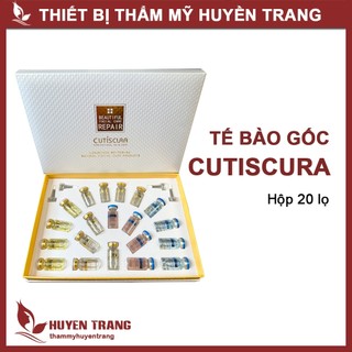 Hộp 20 Lọ Tế Bào Gốc CUTISCURA Serum Căng Bóng, Mụn, Trắng Da, Mờ Nám, Tàn Nhang, Tái Tạo Da Sẹo Rỗ