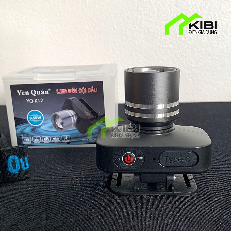 Đèn pin lấy ráy tai, đèn pin phượt, pin đội đầu siêu sáng K12