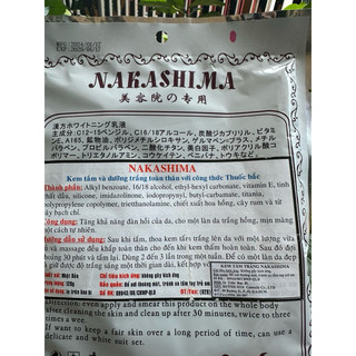 KEM TẮM TRẮNG NAKASHIMA