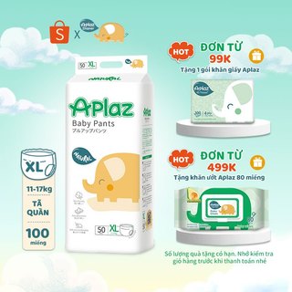 Tã bỉm dán/quần aplaz natural 50 cao cấp chính hãng nb/ s/ m /l/ xl/ xxl/ xxxl