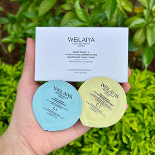 Set mini gội xả phục hồi đa tầng nấm truffle Weilaiya
