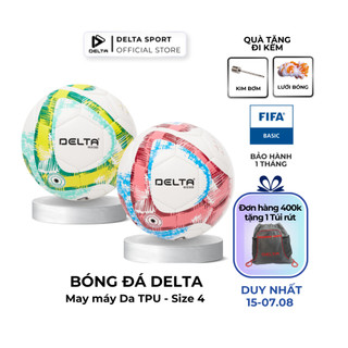Bóng Đá DELTA 4M Size 4 Chất Liệu Da TPU Chơi Trên Sân Cỏ Nhân Tạo Sử Dụng Cho 9 - 12 Tuổi