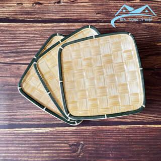 Dĩa mẹt Melamine vuông Hàng cao cấp, đĩa phíp đựng bún đậu, đồ ăn vặt, trang trí