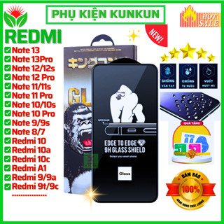 Cường lực Redmi Note 12 12s 11 11s Pro Note 10 Pro 9s 12C A1 A2+ K30 K40 K50 Gaming 10C 9 9A 9C 9T 8 7 Turbo 13 [KK 3D]