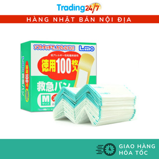 [Hỏa tốc HCM] Băng cá nhân Urgo hộp 100 miếng dán vết thương Nội địa Nhật Bản
