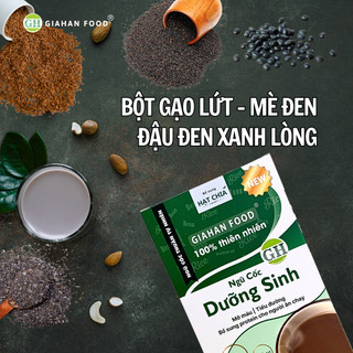 Bột Ngũ Cốc Gạo lứt, mè đen, đậu đen xanh lòng  500g], giàu chất xơ ,ngủ ngon, nhuận tràng, đen tóc