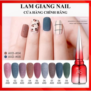 SET Sơn gel AS mẫu chai đỏ nhọn mã sơn lông AXD 9 chai 15ml siêu HOT siêu xịn