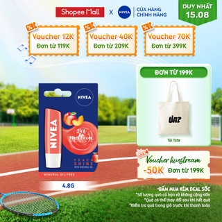 Son dưỡng ẩm Nivea sắc cam hương đào Peach Shine (4.8g) - 85031
