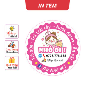 In tem nhãn giấy sticker decal theo yêu cầu khổ A3