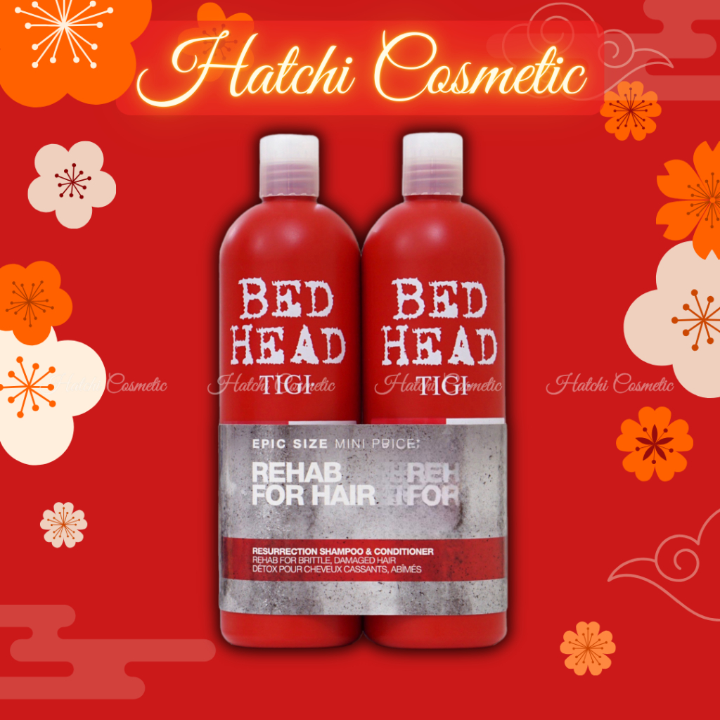 [Mã COSBAUH3 giảm 8% đơn 300K] Cặp Dầu gội tigi đỏ cho tóc hư tổn cấp độ 3 750ml