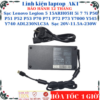 Sạc Lenovo Legion 5 15ARH05H 5i 7 7i P50 P51 P52 P53 P70 P71 P72 P73 Y7000 Y545 Y740 ADL230NLC3A  Sạc 20V 11.5A 230W