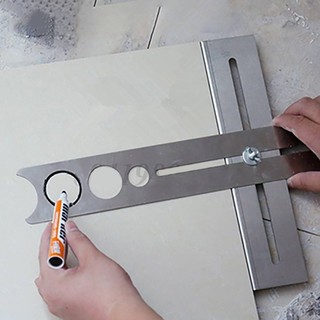 Thước Lấy Dấu Khoan Lỗ Thi Công Ốp Lát
