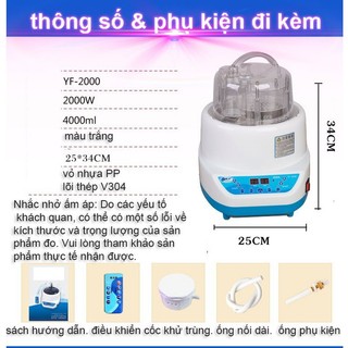 Nồi Xông Hơi Điện 4 Lít - Nồi Xông Hơi Gia Đình - Có Điều Khiển, Máy Xông Tại Nhà, Máy Xông Spa