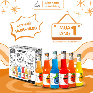 Thùng 6 chai SAL COCKTAIL Mix vị trái cây - Cocktail hoa quả nhiệt đới tươi mát
