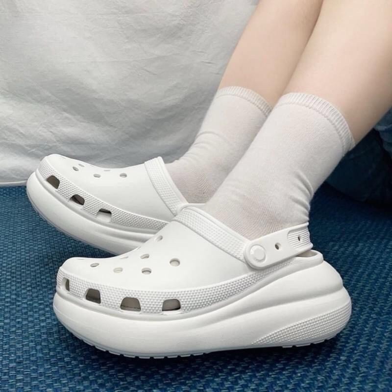 Dép Sục Cross Classic Crush Bánh Mỳ Đế Cao 5Phân Chống Trơn Trượt Êm Chân " Tặng Kèm 6 Sticker Ngẫu Nhiên " | BigBuy360 - bigbuy360.vn