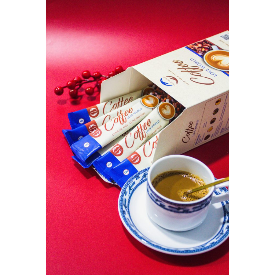 Coffee sữa Love World cà phê kiểm soát cân nặng – 15 gói/hộp