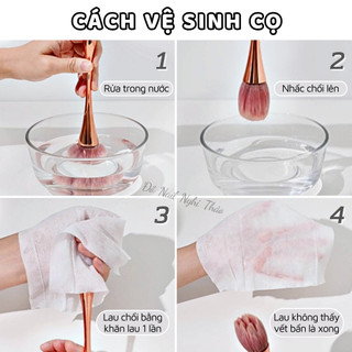 Chổi phủi bụi nail cán dài Nghi Thảo Official