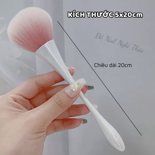 Chổi phủi bụi nail cán dài Nghi Thảo Official