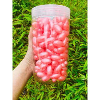 Lẻ 1 viên lớn vitamin E màu Hồng dầu cá dưỡng ẩm da