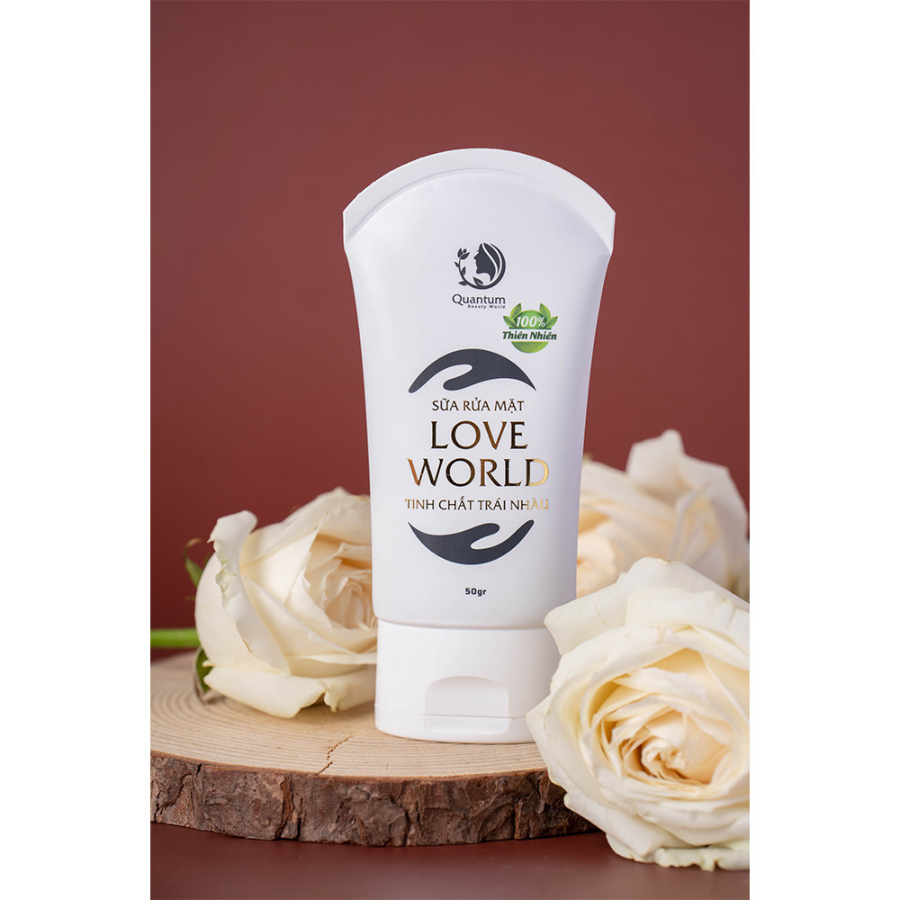 Sữa rửa mặt Love World tinh chất trái nhàu - Làm Sạch Sâu & Nuôi Da – 50 gr/tuýp