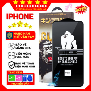 Kính cường lực cho iPhone 15 14 pro xs max 11 pro max 12 pro max 13 pro max 6 7 8 plus x xr - Full màn hình [KK 3D]