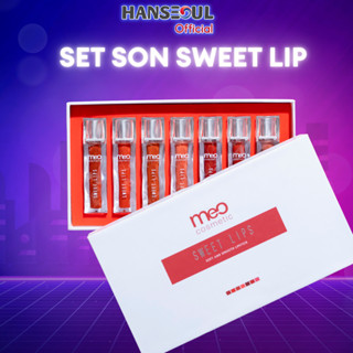 Son Kem MeO Sweet Lips mềm mịn lâu trôi phiên bản 7 màu thương hiệu Hanseoul
