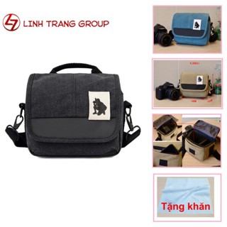 Túi đựng máy ảnh thời trang, tặng khăn lau lens - Oz147