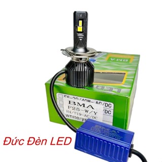 Đèn LED Pha F25 BMA - Chân Đèn H4 Cos Trắng Pha Trắng Lắp Zin.Cho Ô Tô Xe Máy