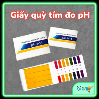 Giấy Quỳ Tím Đo Độ pH Của Nước Từ 1-14 (Hàng Công Ty)