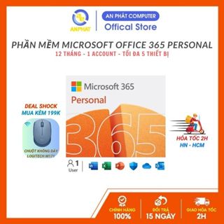 Phần mềm Microsoft Office 365 Personal |12 tháng | tối đa 5 thiết bị/người | 1TB One Drive