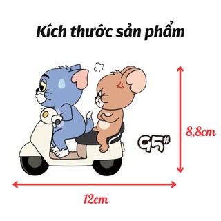 Decal Dán nắp bình xăng chuột Jerry