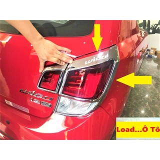 Bộ Ốp Viền Đèn Pha Hậu Xe Toyota Wigo 2022-2018 Nhựa ABS Mạ Crom Sáng Bóng, Sẵn Keo Dán 3M