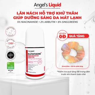 Lăn Nách Khử Thâm, Dưỡng Trắng Mát Lạnh Angel's Liquid Glutathione+Niacinamide Arbutin Cooling Fresh Deodorant 60ml