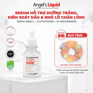 [PHIÊN BẢN GIỚI HẠN] Serum Dưỡng Trắng Se Khít Lỗ Chân Lông Angel's Liquid Glutathione + Niacinamide Cica Ampoule 30ml