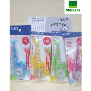 Băng xóa , xóa kéo dài Plus Whiper V Happy Color WH – 105T ( 5mm*12m)- Màu Ngẫu Nhiên ( 1 cái)