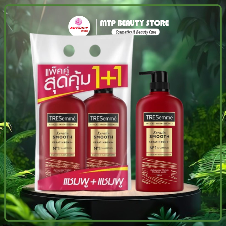 Cặp Dầu Gội Dầu Xả Tresemme Keratin Smooth Thái Lan