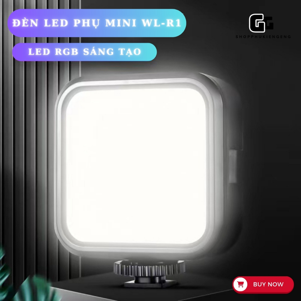 Phụ kiện Đèn Led RGB trợ sáng cho quay phim, Livetream Icheco WL-R1