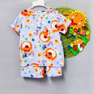 [15-16kg] Đồ bộ tole/lanh đùi tay ngắn, sát nách bé trai 15-16kg