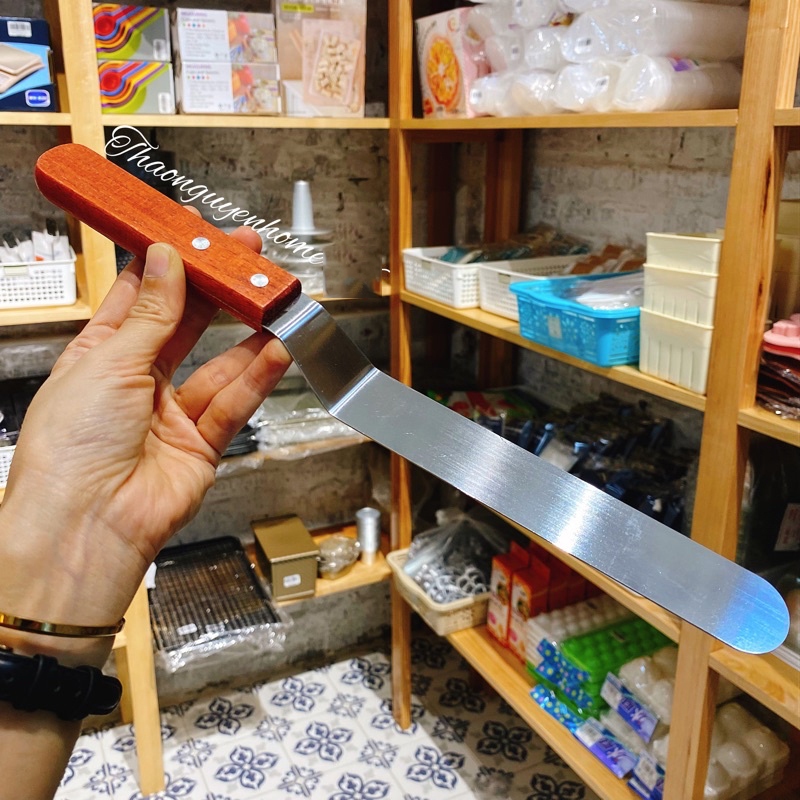 Dao chà láng thẳng / cong gấp khúc cán gỗ