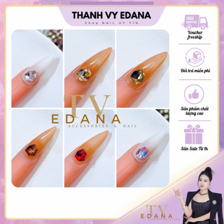 Sét đá khối 10 viên size nhỏ, Đá khối trang trí nail
